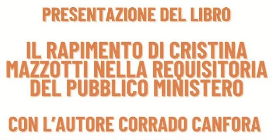 Presentazione del libro su Cristina Mazzotti