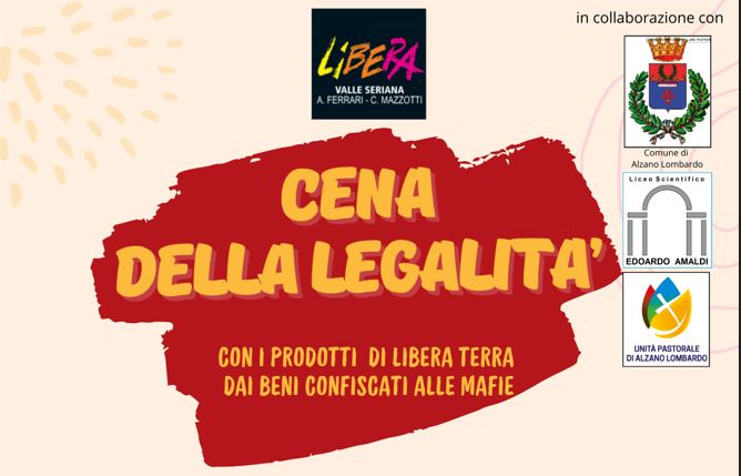 Cena della Legalità 2026