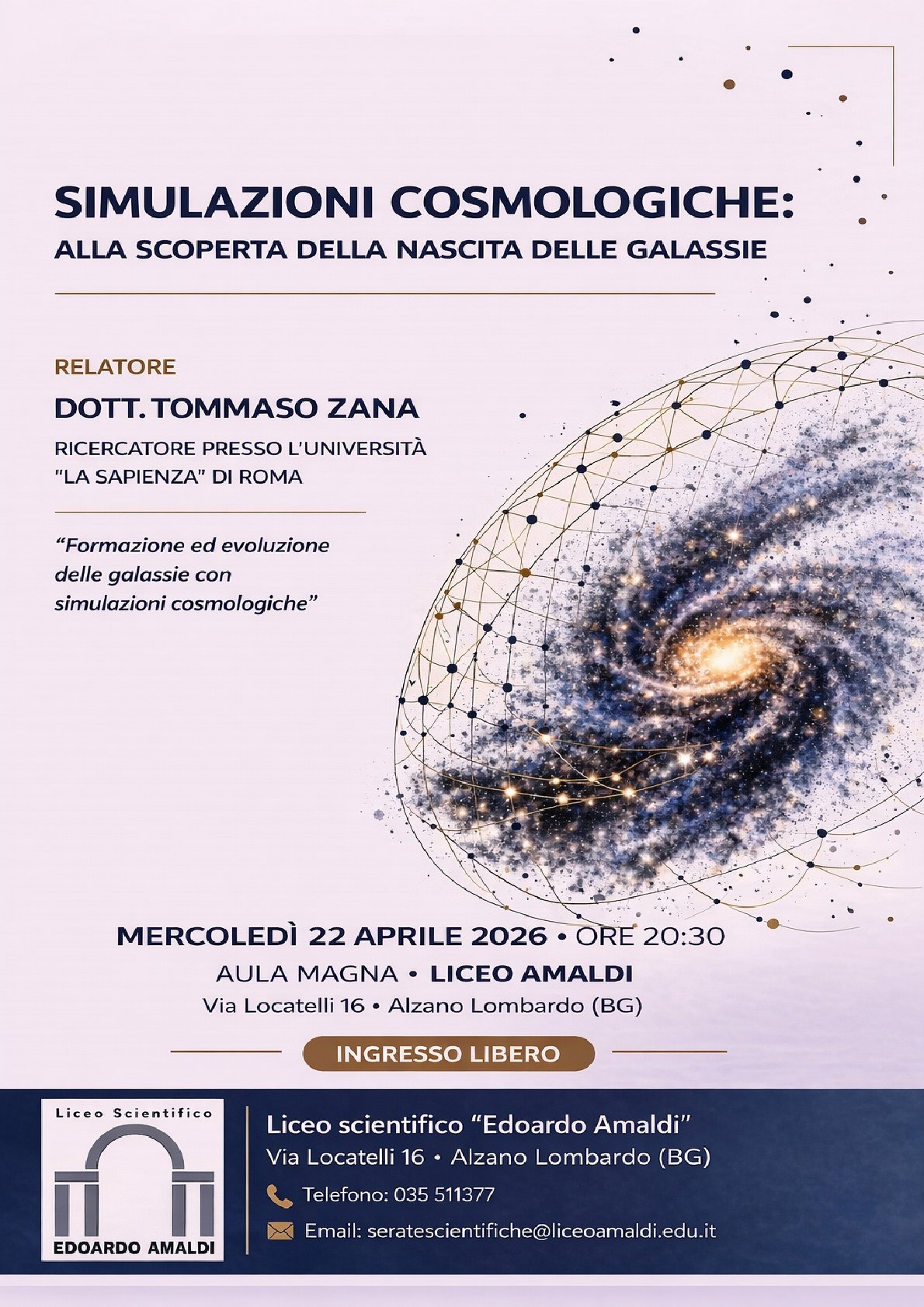 Locandina prima serata scientifica 2026