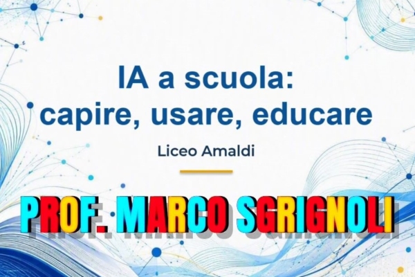 Corso Innovazione didattica e IA, parte prima